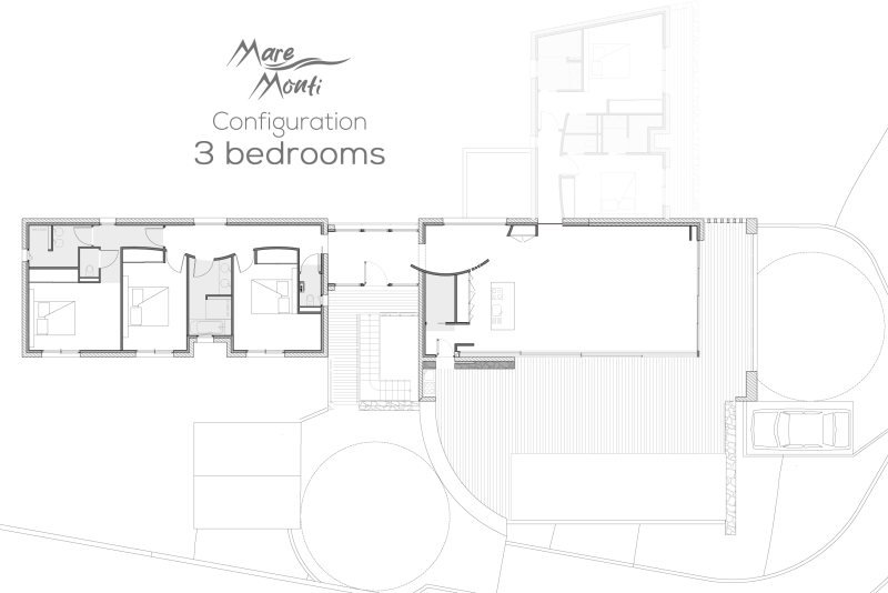 Villa Mare Monti - 3-bedroom layout